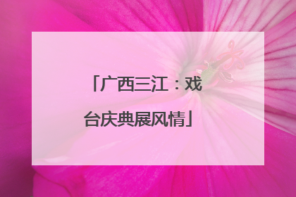 广西三江：戏台庆典展风情