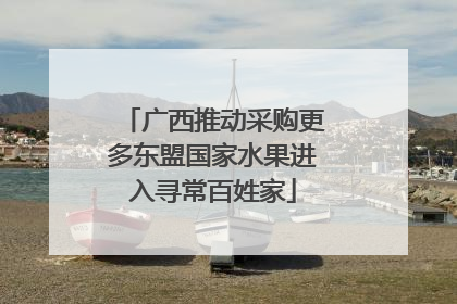 广西推动采购更多东盟国家水果进入寻常百姓家