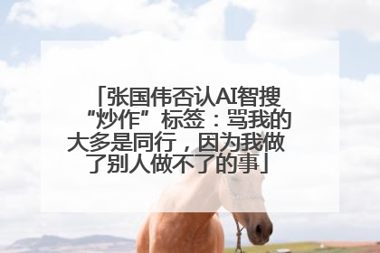 张国伟否认AI智搜“炒作”标签：骂我的大多是同行，因为我做了别人做不了的事