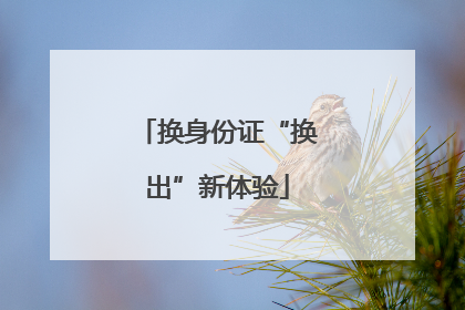 换身份证“换出”新体验