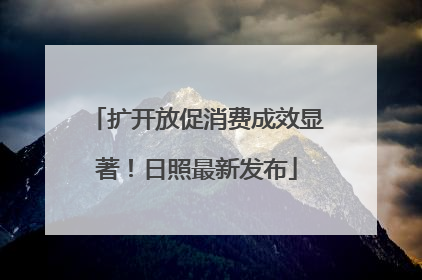 扩开放促消费成效显著！日照最新发布