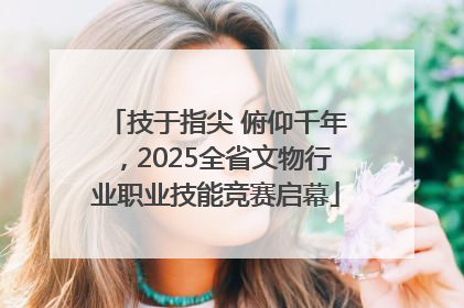 技于指尖 俯仰千年，2025全省文物行业职业技能竞赛启幕