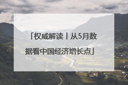 权威解读丨从5月数据看中国经济增长点