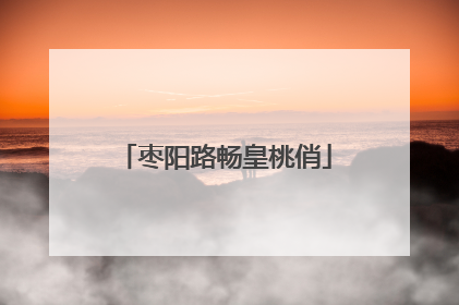 枣阳路畅皇桃俏