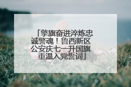 擎旗奋进淬炼忠诚警魂！鲁西新区公安庆七一升国旗 重温入党誓词