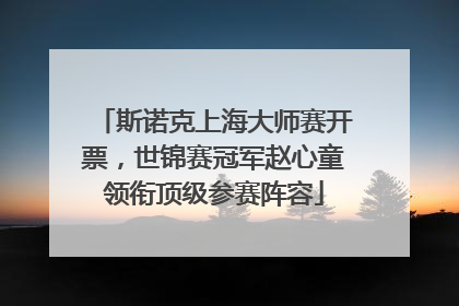斯诺克上海大师赛开票，世锦赛冠军赵心童领衔顶级参赛阵容
