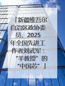 新疆维吾尔自治区政协委员、2025年全国先进工作者刘武军：“羊教授”的“中国芯”