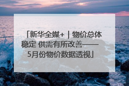 新华全媒+｜物价总体稳定 供需有所改善——5月份物价数据透视