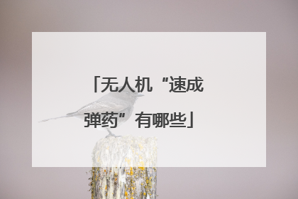 无人机“速成弹药”有哪些