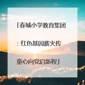 春城小学教育集团：红色基因薪火传 童心向党启新程