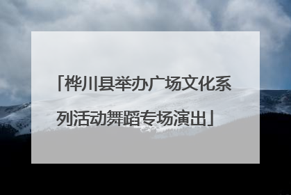 桦川县举办广场文化系列活动舞蹈专场演出