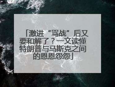 激进“骂战”后又要和解了？一文读懂特朗普与马斯克之间的恩恩怨怨