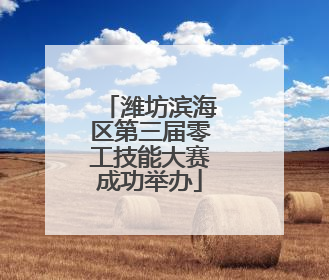 潍坊滨海区第三届零工技能大赛成功举办