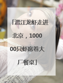 潜江龙虾走进北京，100000只虾席卷大厂餐桌