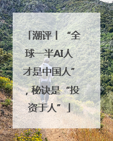 潮评丨“全球一半AI人才是中国人”，秘诀是“投资于人”