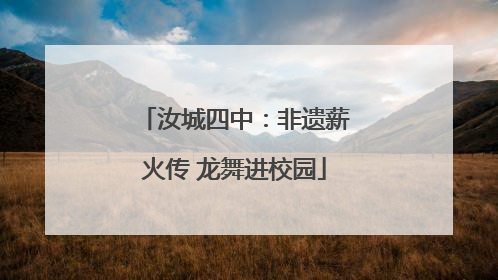 汝城四中：非遗薪火传 龙舞进校园