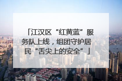 江汉区“红黄蓝”服务队上线，组团守护居民“舌尖上的安全”