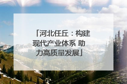 河北任丘：构建现代产业体系 助力高质量发展