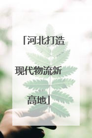 河北打造现代物流新高地