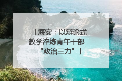 海安：以辩论式教学淬炼青年干部“政治三力”