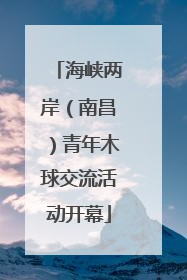 海峡两岸（南昌）青年木球交流活动开幕