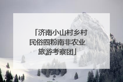 济南小山村乡村民俗圈粉南非农业旅游考察团