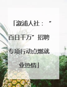 溆浦人社：“百日千万”招聘专项行动点燃就业热情