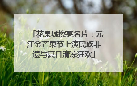 花果城擦亮名片：元江金芒果节上演民族非遗与夏日清凉狂欢