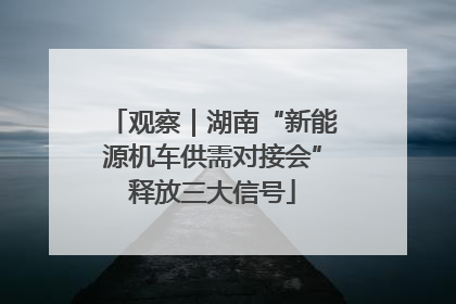 观察｜湖南“新能源机车供需对接会”释放三大信号