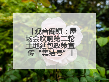 观音阁镇：屋场会吹响第二轮土地延包政策宣传“集结号”
