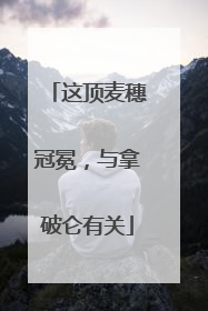 这顶麦穗冠冕，与拿破仑有关