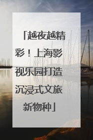 越夜越精彩！上海影视乐园打造沉浸式文旅新物种