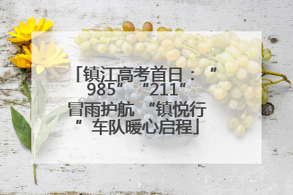 镇江高考首日：“985”“211”冒雨护航 “镇悦行”车队暖心启程