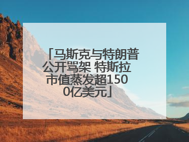 马斯克与特朗普公开骂架 特斯拉市值蒸发超1500亿美元
