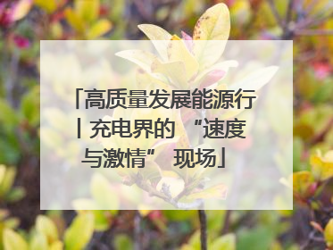 高质量发展能源行丨充电界的 “速度与激情” 现场