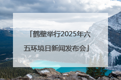 鹤壁举行2025年六五环境日新闻发布会