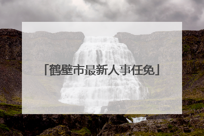 鹤壁市最新人事任免
