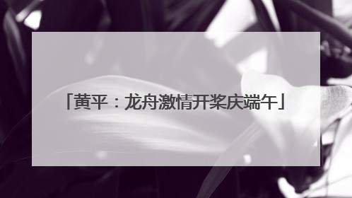 黄平：龙舟激情开桨庆端午