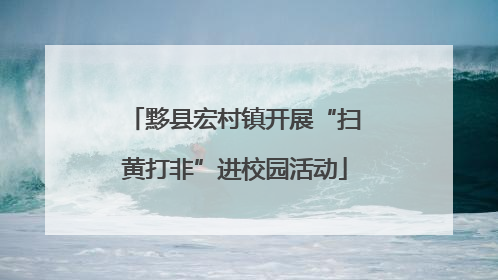 黟县宏村镇开展“扫黄打非”进校园活动