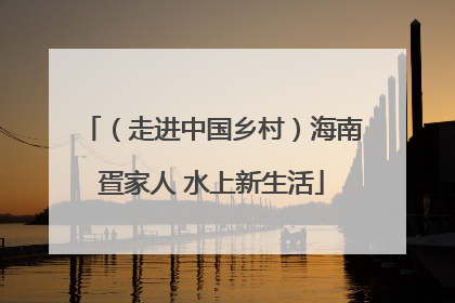 （走进中国乡村）海南疍家人 水上新生活