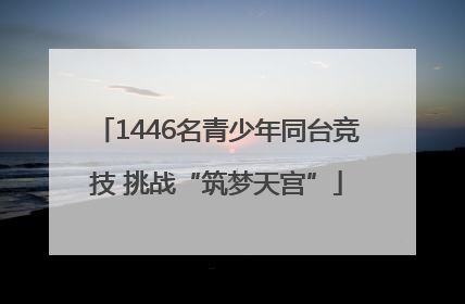 1446名青少年同台竞技 挑战“筑梦天宫”
