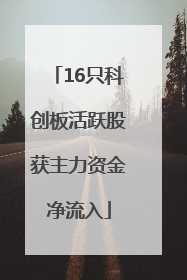 16只科创板活跃股获主力资金净流入