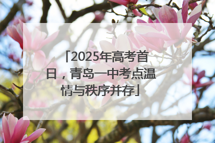 2025年高考首日，青岛一中考点温情与秩序并存