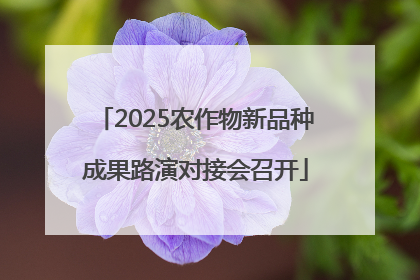 2025农作物新品种成果路演对接会召开
