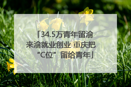 34.5万青年留渝来渝就业创业 重庆把“C位”留给青年