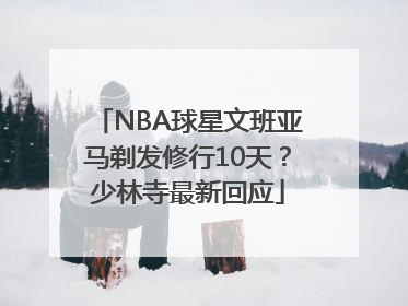 NBA球星文班亚马剃发修行10天？少林寺最新回应